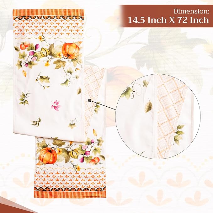 Maison d' Hermine Table Runner 100% Cotton Double Layer Table Runners 72 inches - Image 4