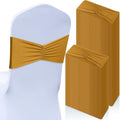 Moukeren 100 Pcs Spandex Chair Sashes Bows Bands Slider Sashes by Moukeren