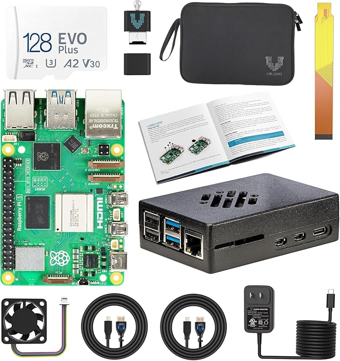 Vilros Raspberry Pi 5 Passive & Active Cooling Max Starter Kit by Vilros