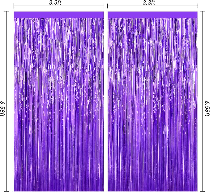 Purple Foil Curtain Backdrop - Image 3