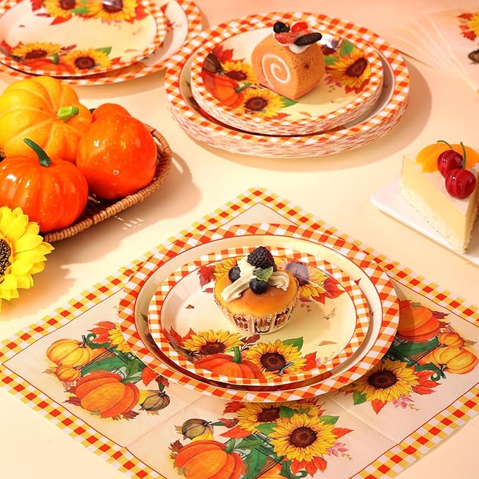Sunflower Plates and Napkins Set - Image 6