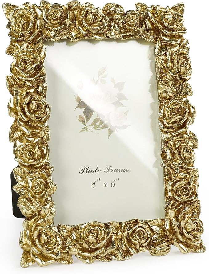 Cuspin Vintage Gold 4x6 Picture Frame, Antique Picture Frames by Cuspin