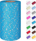 Glitter Tulle Rolls, 6” by 50 Yards Netting Fabric Tulle by ICOSHOW