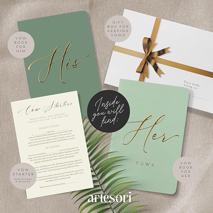 ARTESORI Premium Wedding Vow Book - Image 2
