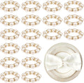100pcs Pearl Napkin Rings Imitation Pearl Ring Napkins Holder Universal Napkins by Unknown