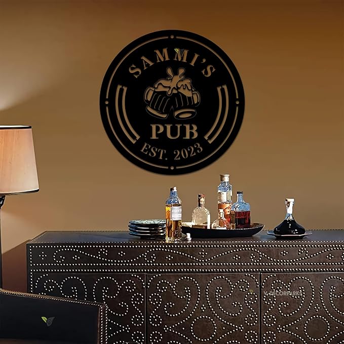 Personalized Bar Metal Art LED Light Beer Bar Metal Sign Custom Bar Sign Beer - Image 4