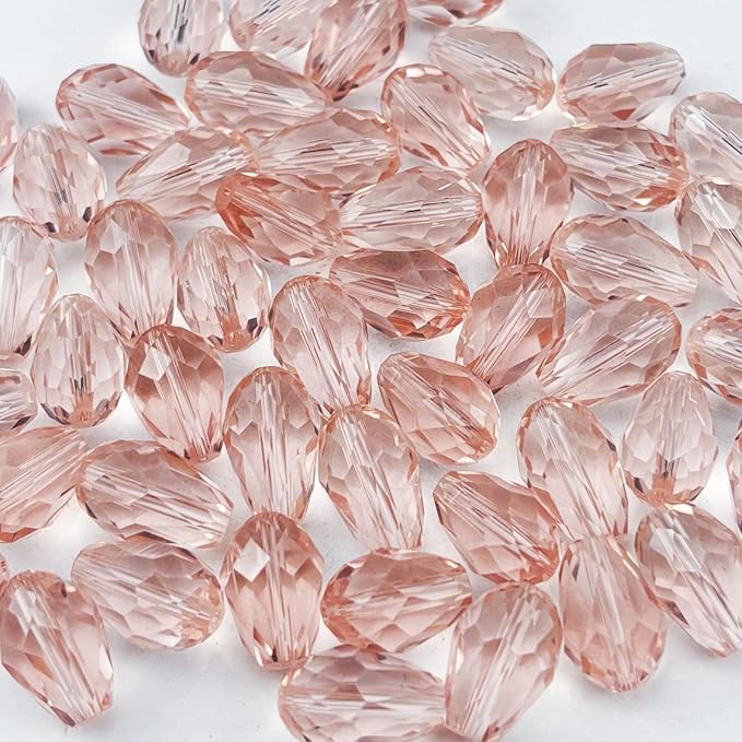 200pcs 3x5mm Teardrop Crystal Glass Beads by Unknown