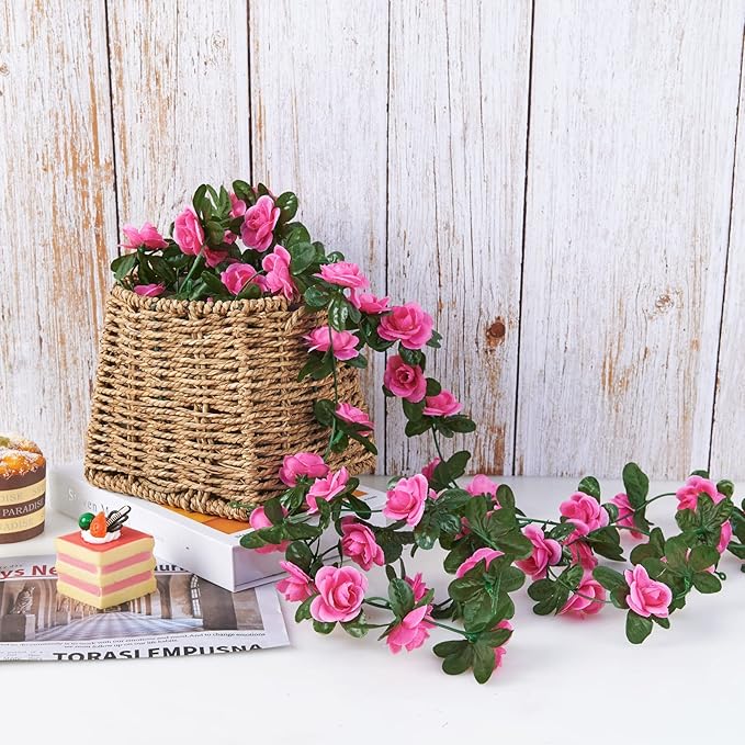 8 Pcs x 8.2 ft Flower Garland Artificial Rose Vine Flowers - Image 6