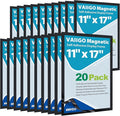 11"x 17" Self Adhesive Sign Holder, Double Sided Window Display Frame by VAIIGO