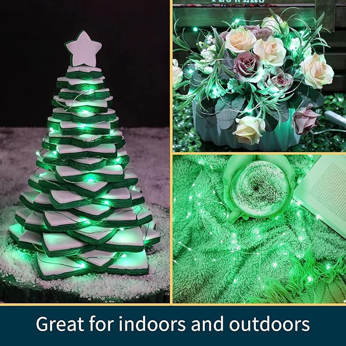 LAMPHOME 6 Pack St Patrick's Day Fairy Lights Battery Operated String Lights - Image 3