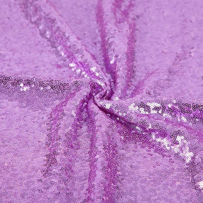 JYFLZQ Lavender Sequin Backdrop Curtains 6ft x 8ft 1 Panel Glitter Photo Booth - Image 4