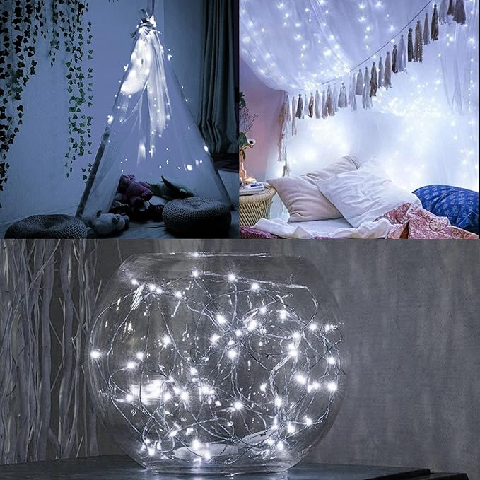 WATERGLIDE 12 Pack Fairy Lights Battery Operated, 7 ft 20 LED Mini String Lights - Image 5