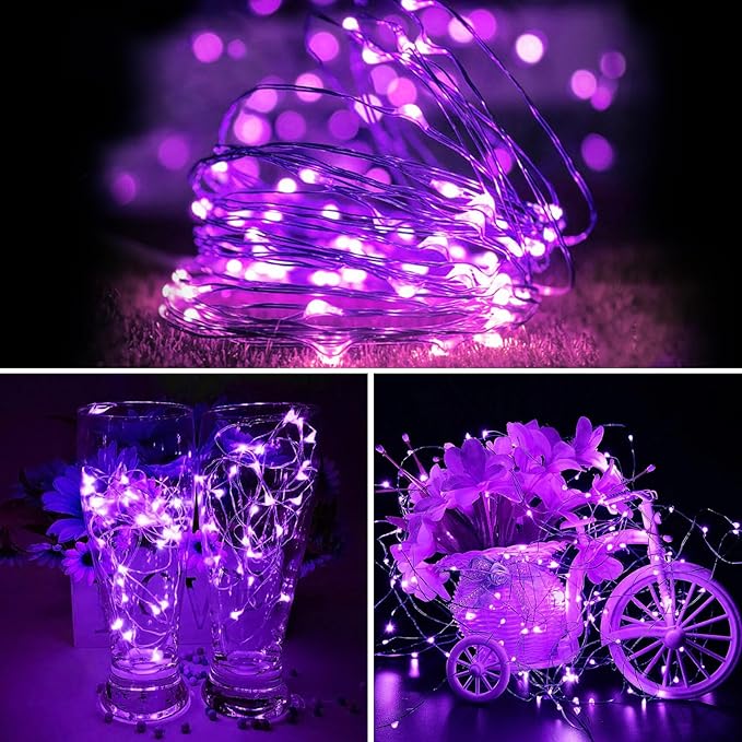 ZGWJ 12 Pack Fairy Lights Battery Operated, 7ft 20 Mini LED Fairy String Lights - Image 6