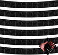 10 Pack 10 Feet Black Foil Fringe Garland Metallic Tinsel Streamers Banner Wall by AIKENLIN