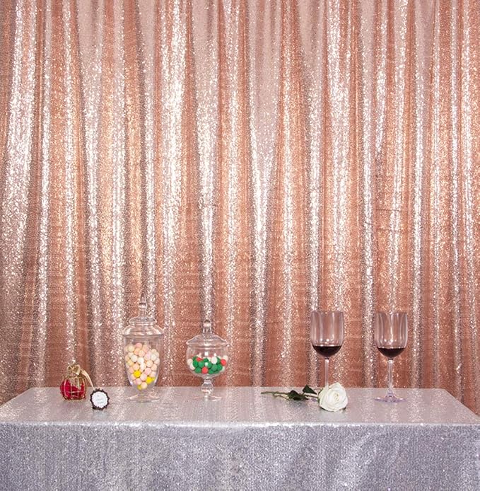 SquarePie Sequin Backdrop Curtain Not See Through Background - Image 7