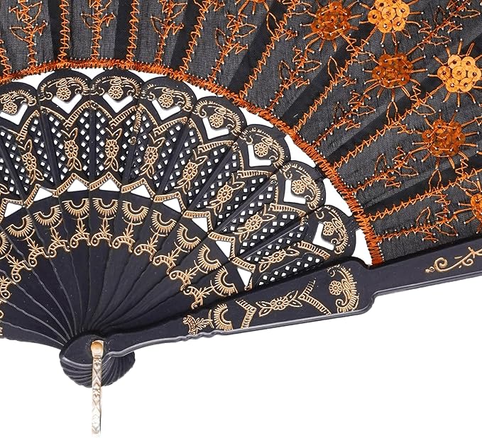 QIRMIZI 30 Pack Fabric Folding Handheld Fans, and Dancing - Image 5