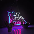Neon Sign for Wall Décor LED Live Batchroom Changing Room Restroom Neon Lights by Roouneon