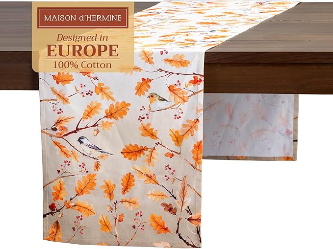 Maison d' Hermine Table Runner 100% Cotton Single Layer Table Runners 72 inches by MaisondHermine