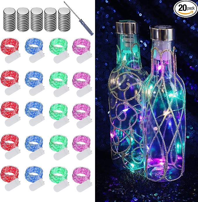 LAMPHOME 20 Pack Fairy Lights Battery Operated String Lights, 20 LED on 6.6FT by ULL