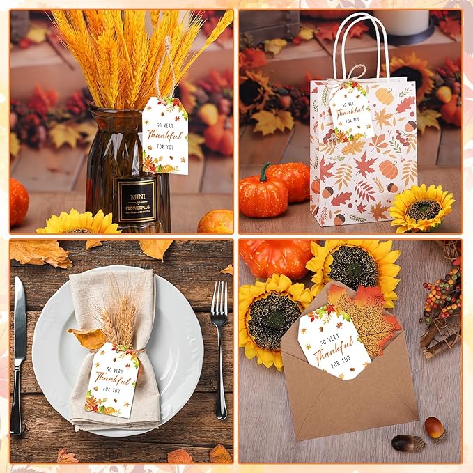100PCS Thank You Gift Tags Fall Gift Tags - Image 5