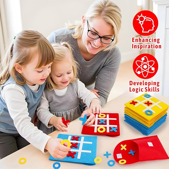 24PCS Tic Tac Toe Strategic Board Game - Image 9