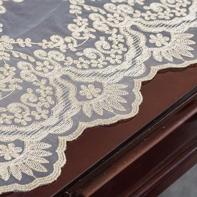 ARTABLE Rectangle Table Runner Lace Macrame Embroidered Table Runners - Image 4