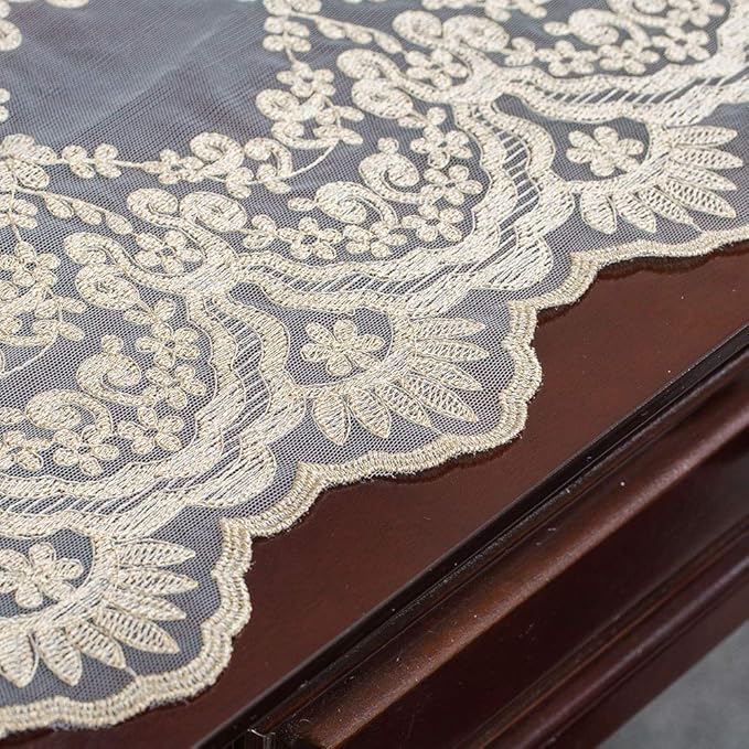 ARTABLE Rectangle Table Runner Lace Macrame Embroidered Table Runners - Image 4