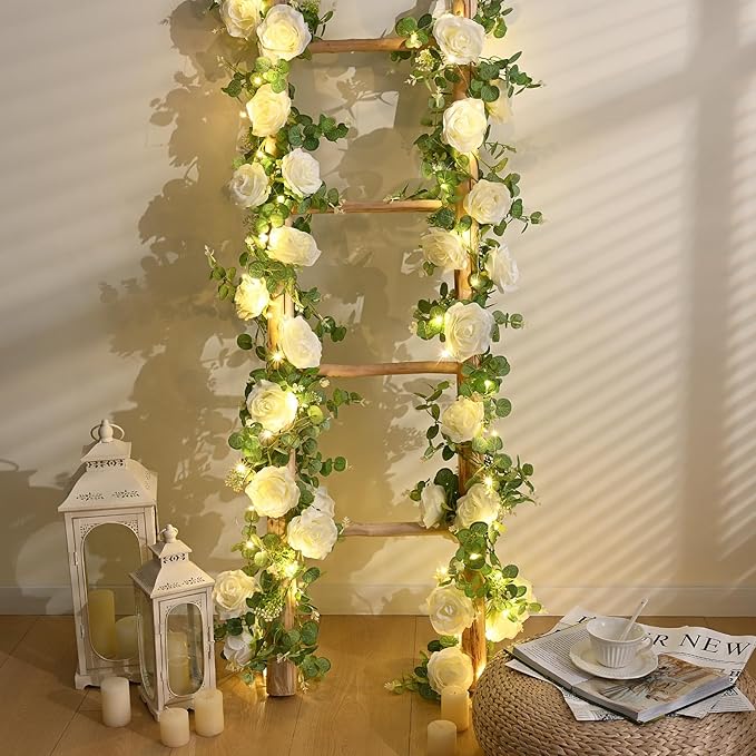 Dolicer 2Pcs 13Ft Artificial Eucalyptus Garlands - Image 6