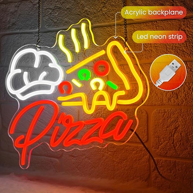 Pizza Neon Sign, Colorful Pizza Neon Signs - Image 2
