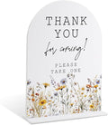Wedding Signs for Ceremony and Reception, Boho Floral Acrylic Thank You for by Unknown