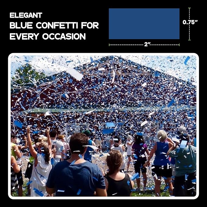 Ultimate Confetti, Dark Blue Biodegradable Confetti - Image 5