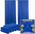 50ftx12ft Wrinkle Free Royal Blue Backdrop Curtain, 10 Panels 12FT Height Royal by LeegleriTableSkirt