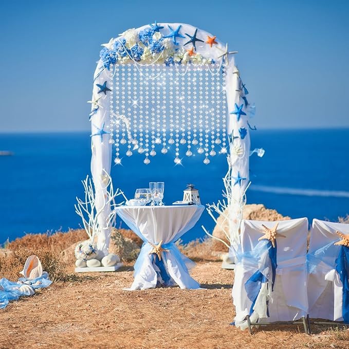 10 PCS Crystal Garland Strands, 33ft Hanging Crystal Strings - Image 5