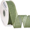 Ribbli Sage Green Burlap Wired Ribbon, 1-1/2” Inch x Continuous 20 Yard by Ribbli