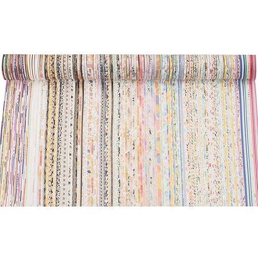 YUBX Exrta Slim Washi Tape Set Random Patterns 80 Rolls+ Bundle Printed Super - Image 4