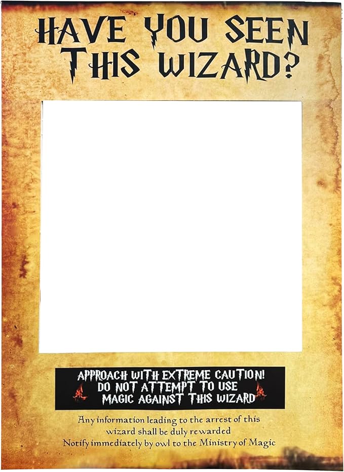 LaVenty Have You Seen This Wizard Photo Booth Prop Wizard Inspired Photo Booth by LaVenty