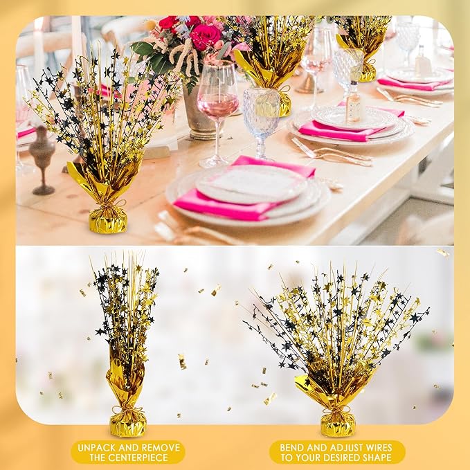 6 Pack Star Table Centerpieces for Party, Birthday Table Decorations for Kids - Image 2