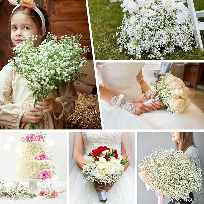 Babys Breath Artificial Flowers, Real Touch Babys Breath Flowers Artificial Bulk - Image 7