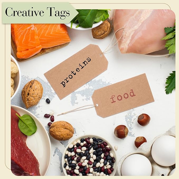 Gersoniel 200 Pcs Kraft Paper Gift Tags - Image 4