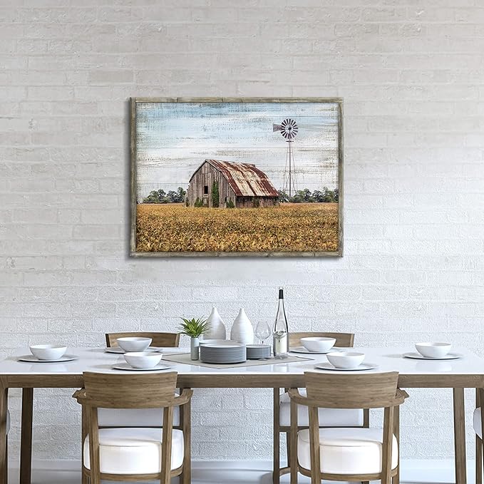 Vintage Farmhouse Wall Art Framed - Image 4