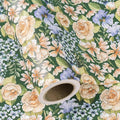 WRAPAHOLIC Kraft Floral Wrapping Paper Roll by WRAPAHOLIC