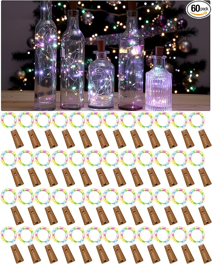 Hortsun 60 Pack Wine Bottle Lights by Hortsun