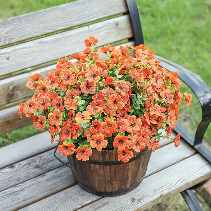 HyeFlora Artificial Fall Flowers Faux Mums - Image 6