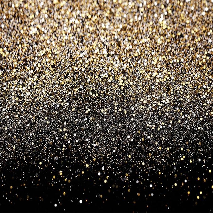 SJOLOON Black and Gold Backdrop Gold Spots Backdrop Vinyl Photography Backdrop by SJOLOON
