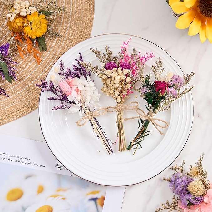 12/24 PCS Charming Dried Flowers Bouquet - Image 5