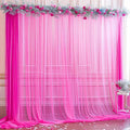 10x10ft Hot Pink Tulle Backdrop Curtain by Partisky
