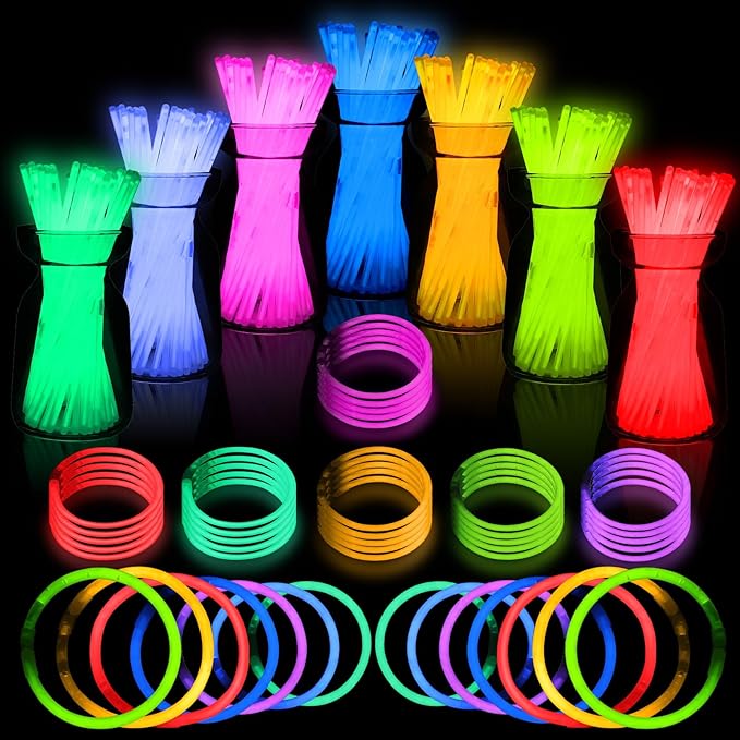 Ultra Bright Halloween Glow Sticks by JICUICUI