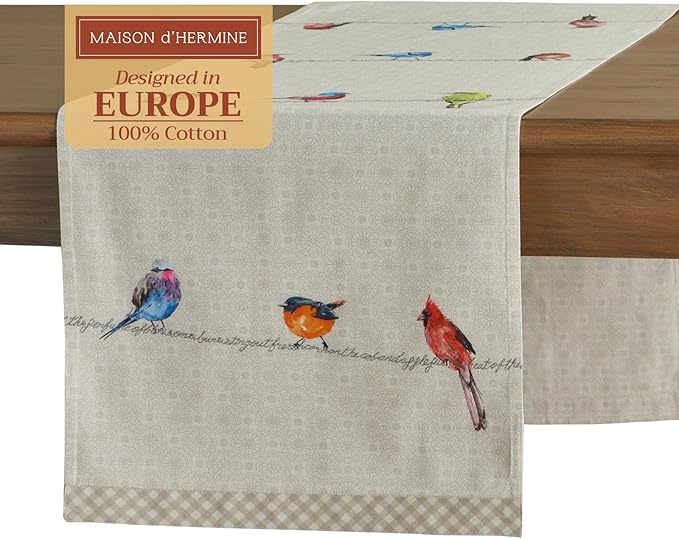 Maison d' Hermine Table Runner 100% Cotton Double Layer Table Runners 108 by MaisondHermine
