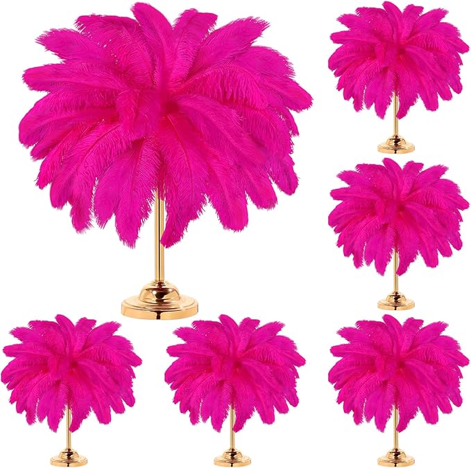 80 Pcs Large Natural Ostrich Feathers Plumes 14-16 Inch Bulk by Yuxung