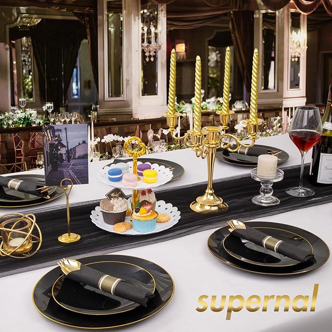 Supernal 60 Pack Gold Silverware, Pre Wrapped - Image 5